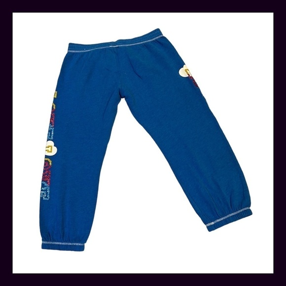 Vintage PINK Blue Rainbow Mega Bling Glitter Matching Set Size Extra Small - Picture 3 of 13